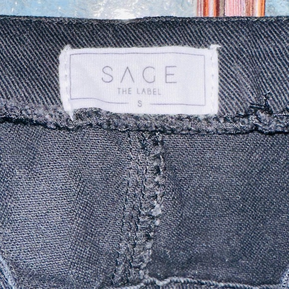 Sage Black Denim Apparel size small - Picture 4 of 9